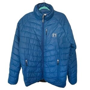 CLIQUE PUFFER JACKET ROYAL BLUE SIZE L   GREAT CONDITION